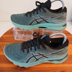 Asics Gel-Nimbus 24 Womens 8.5 Green Running Shoes Sneakers FF Blast+ 1012B201